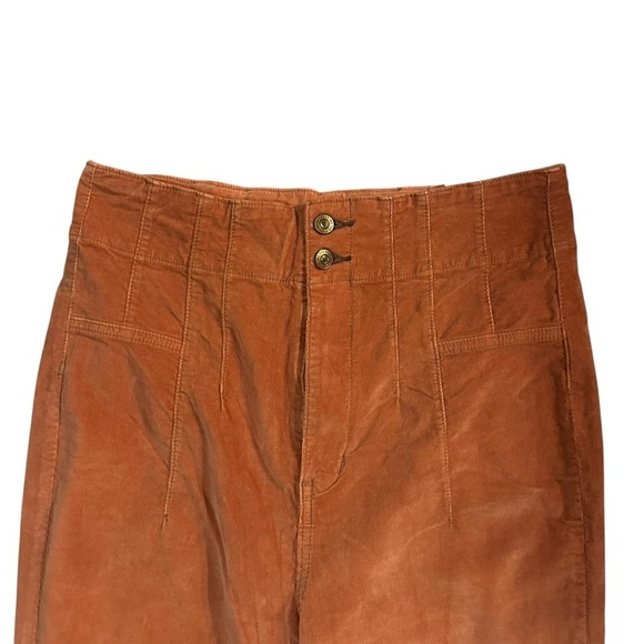 Free People We The Free Jayde Cord Flare Corduroy Pants Jeans Orange sz 30 NWT - Picture 5 of 13